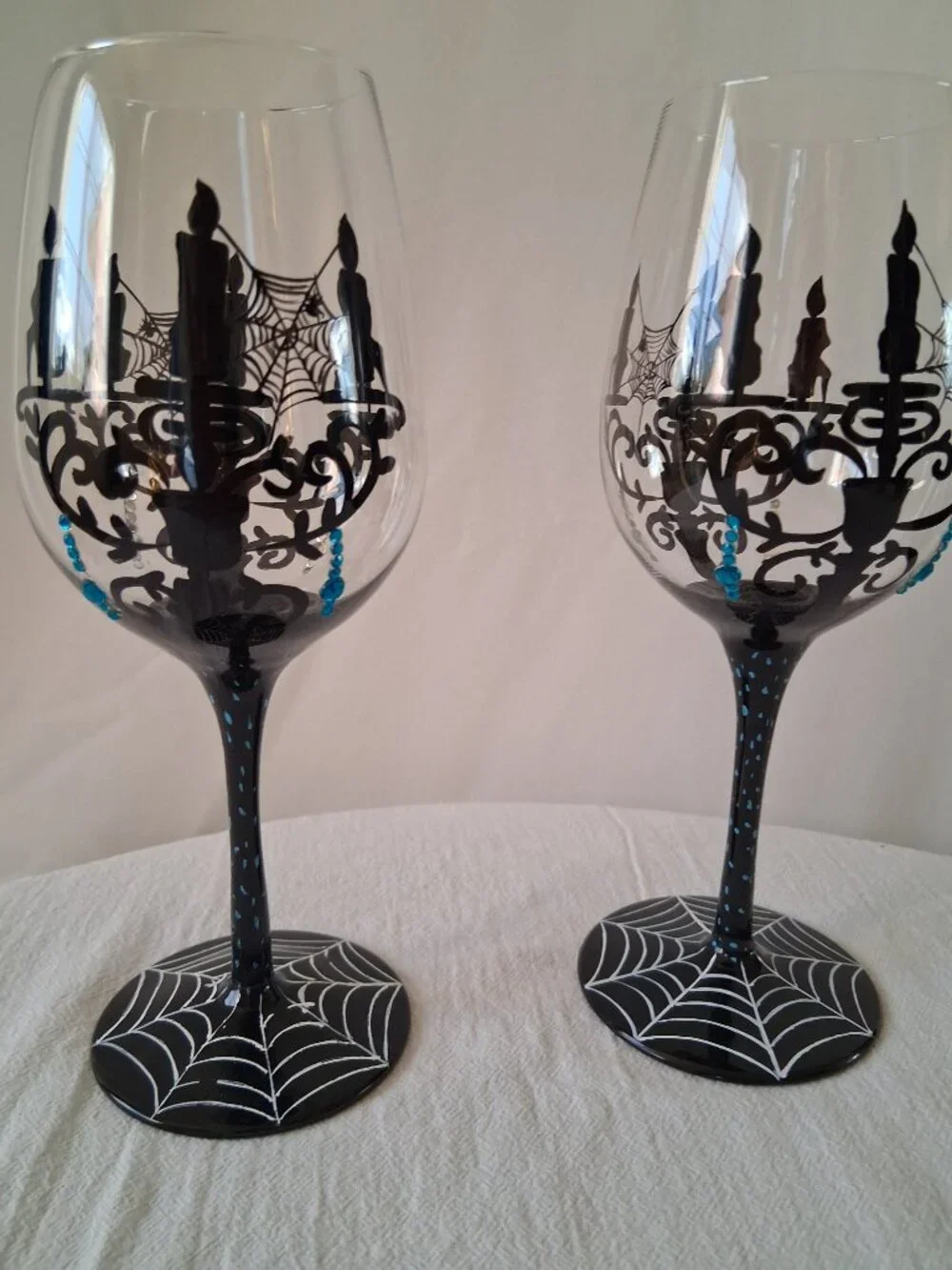 Halloween wine glasses